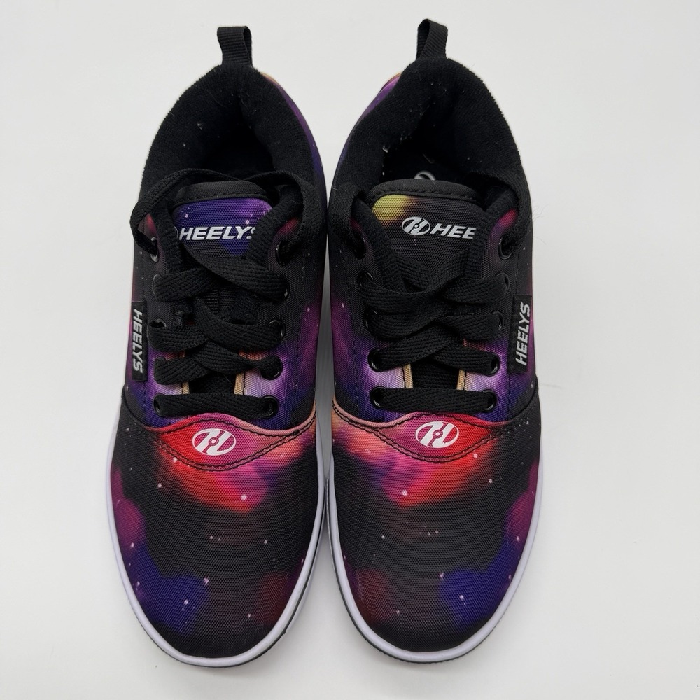 Heelys Galaxy Space Purple Black Wheeled Roller Skate Shoes Youth 3 Women's 4
